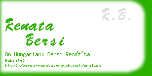 renata bersi business card